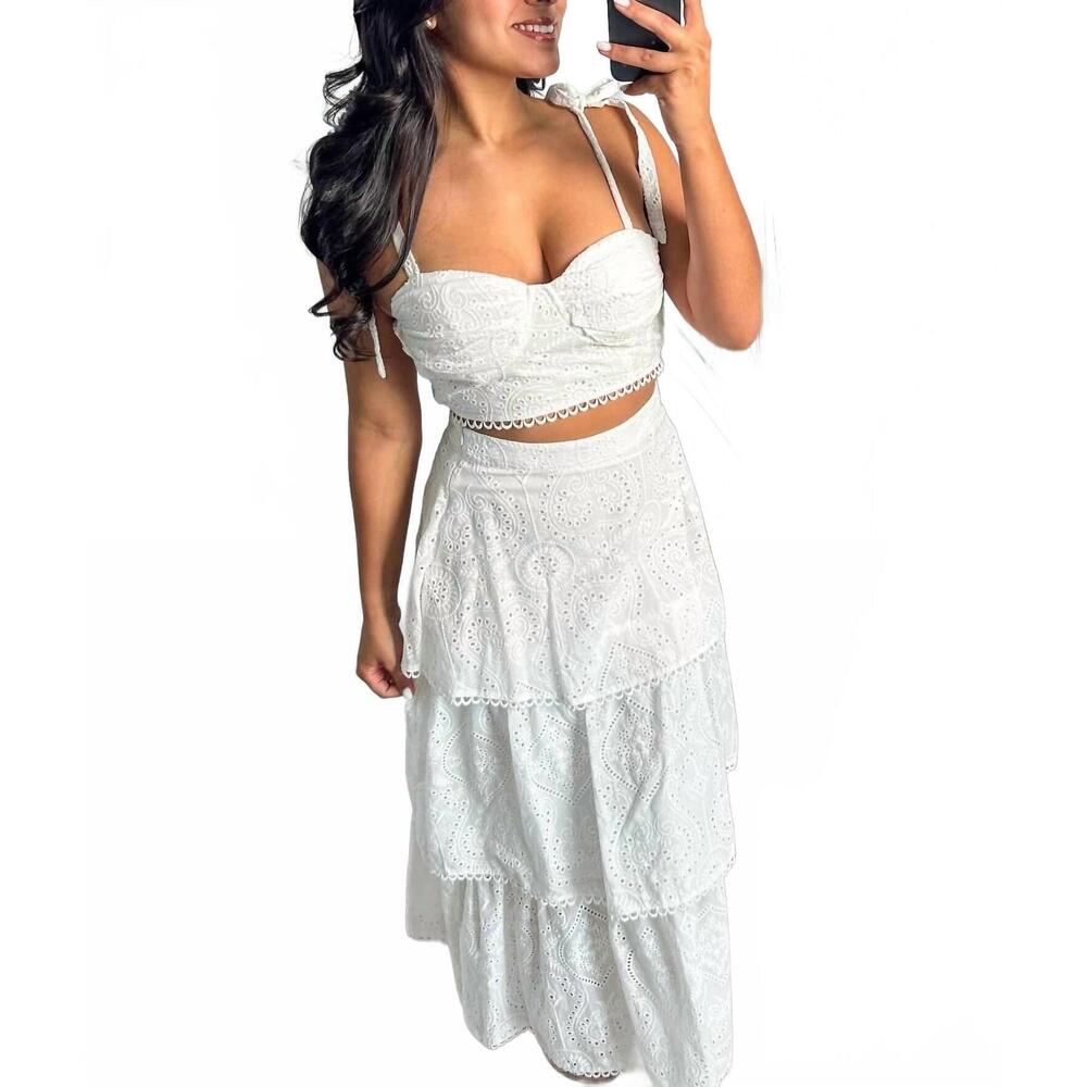 NEW LA DIOSA darlene set in white